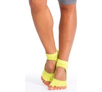 Противоскользящие носки для занятий йогой BRADEX, с открытыми пальцами и подъемом, SF 0276
