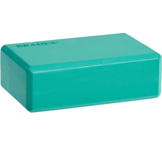 Блок для йоги BRADEX бирюзовый SF 0408