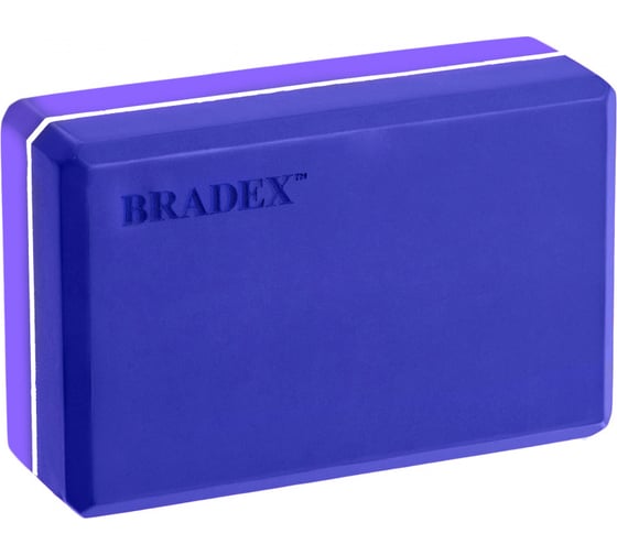 Блок для йоги BRADEX фиолетовый SF 0732 1