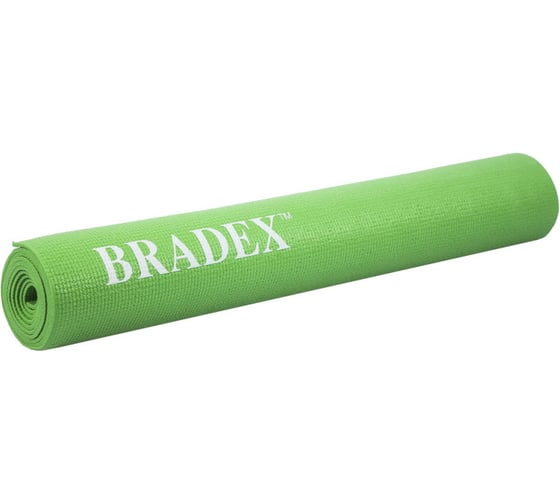 Коврик для йоги и фитнеса BRADEX ,183х61х0.4 см, зеленый, SF 0694