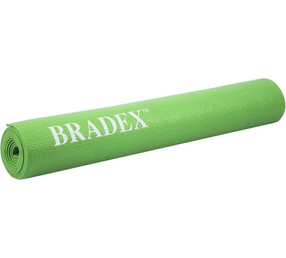 Коврик для йоги и фитнеса BRADEX ,173х61х0.3 см, зеленый, SF 0399