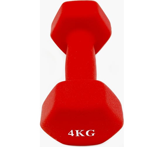 Шестиугольная гантель URM 4 кг, красная B00169