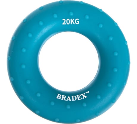 Кистевой круглый эспандер BRADEX 20 кг, массажный, синий SF 0570