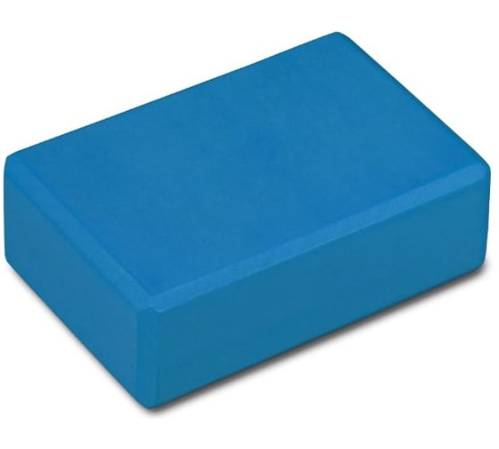 Пенный блок для йоги URM голубой, 23х15х7.6 мм B00058