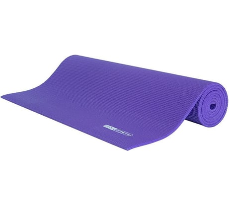 Коврик для йоги Ecos PVC, 173x61x0.6, фиолетовый 006866