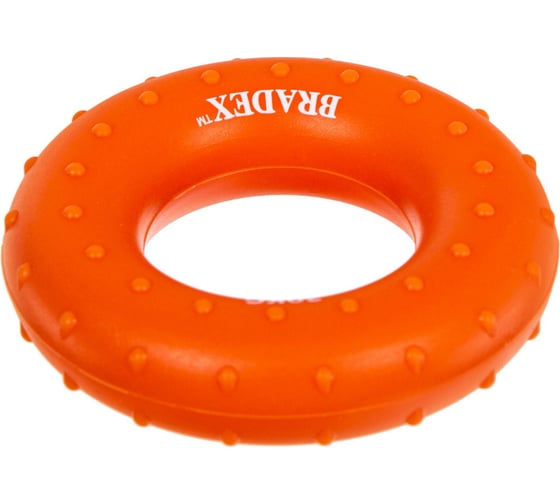 Кистевой круглый эспандер BRADEX 30 кг, массажный, оранжевый SF 0571