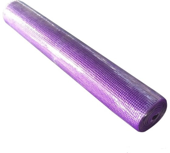 Коврик для йоги Ecos ПВХ, 173x61x0.6 см, фиолетовый, 002879 1