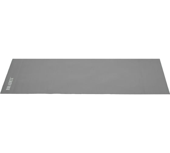 Коврик для йоги и фитнеса BRADEX 190х61х0.5 см, серый с переноской SF 0695