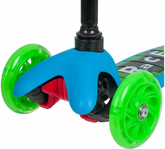 Детский самокат-кикборд NOVATRACK Disco-kids Basic 120H.DISCOKIDS.SGBL20