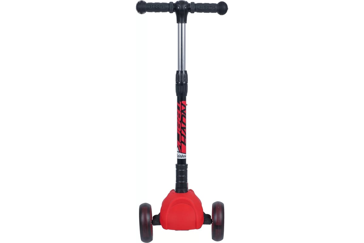 Подростковый самокат-кикборд NOVATRACK RainBow 120F.RAINBOW.RD20 ...