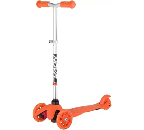 Детский самокат-кикборд NOVATRACK Disco-kids Basic 120H.DISCOKIDS.OR20 1