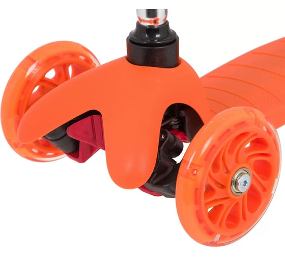 Детский самокат-кикборд NOVATRACK Disco-kids Basic 120H.DISCOKIDS.OR20
