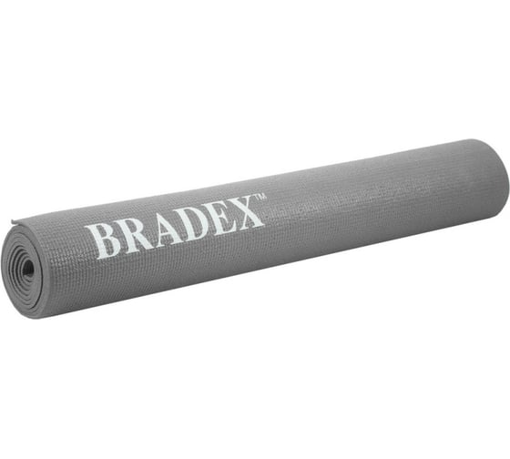 Коврик для йоги и фитнеса BRADEX 190х61х0,5 см, серый SF 0686