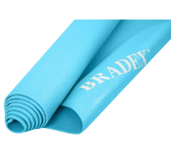 Коврик для йоги и фитнеса BRADEX 183х61х0,3 см, бирюзовый SF 0679