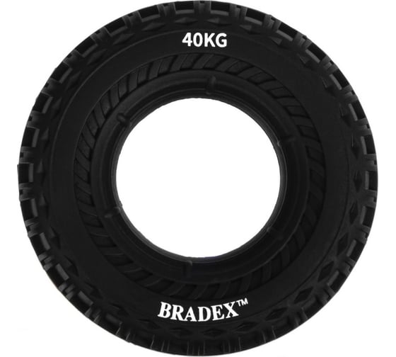 Кистевой эспандер BRADEX 40 кг, круглый с протектором, черный SF 0569 1