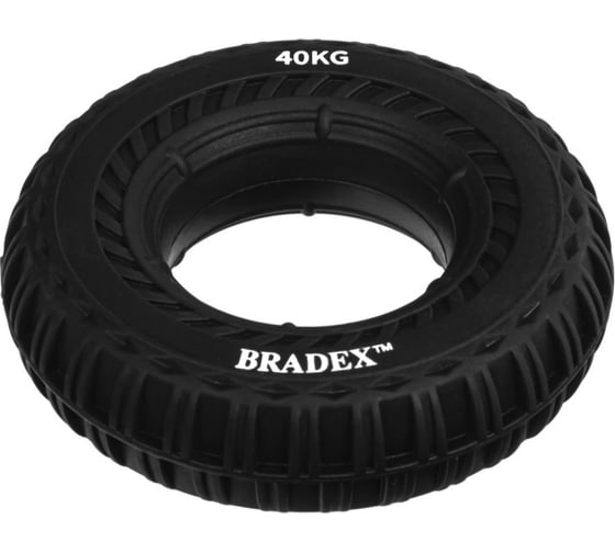 Кистевой эспандер BRADEX 40 кг, круглый с протектором, черный SF 0569