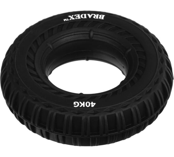 Кистевой эспандер BRADEX 40 кг, круглый с протектором, черный SF 0569