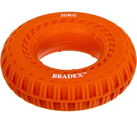 Кистевой эспандер BRADEX 30 кг, круглый с протектором, оранжевый SF 0568