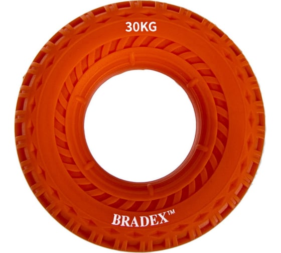 Кистевой эспандер BRADEX 30 кг, круглый с протектором, оранжевый SF 0568