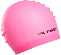 Шапочка для плавания ONLITOP для длинных волос, цвет розовый 3867722