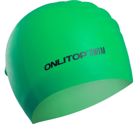 Шапочка для плавания ONLITOP для длинных волос, цвет зеленый 3867723 1