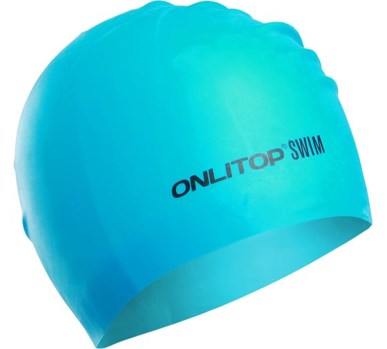 Шапочка для плавания ONLITOP для длинных волос, цвет синий 3867721