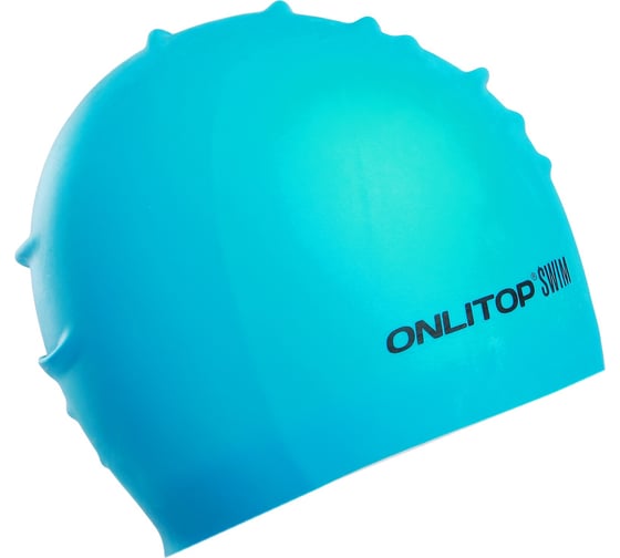 Шапочка для плавания ONLITOP для длинных волос, цвет синий 3867721