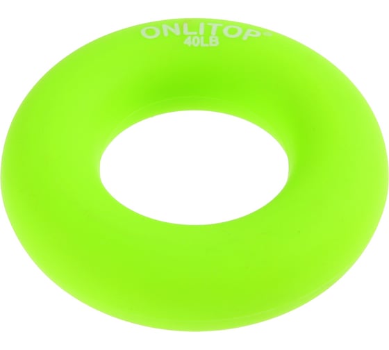 Кистевой эспандер ONLITOP 6,5 см, нагрузка 20 кг, зеленый 3791409