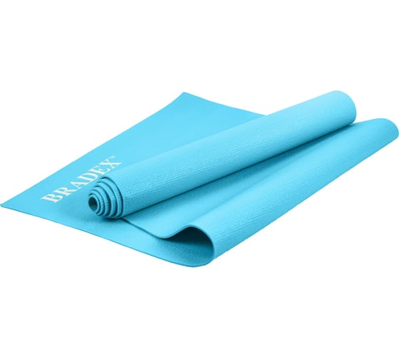 Коврик для йоги и фитнеса BRADEX 173х61х0,3 см, бирюзовый SF 0678