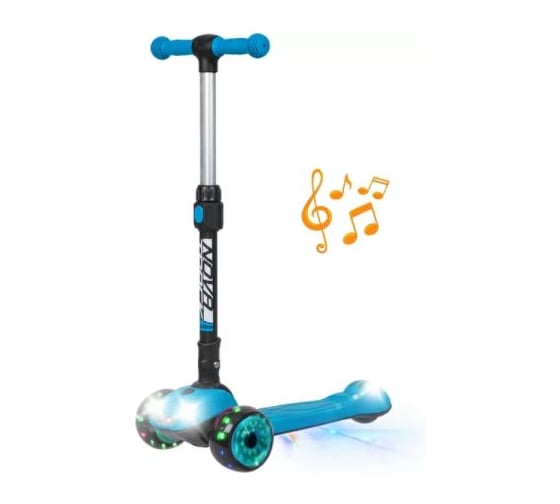 Подростковый самокат-кикборд NOVATRACK RainBow 120CBP.RAINBOW.BL20