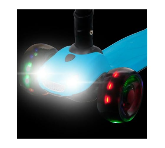 Подростковый самокат-кикборд NOVATRACK RainBow 120CBP.RAINBOW.BL20