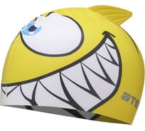 Детская шапочка для плавания ATEMI силикон, желтая, рыбка FC201 00000098104