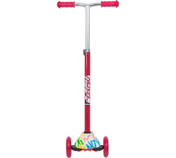 Подростковый самокат-кикборд NOVATRACK RainBow Start Graffiti 120.NRAINBOW.WPN20