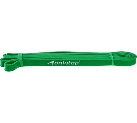 Многофункциональный ленточный эспандер ONLITOP 2-15 кг, 208х1,3х0,5 см, цвет зеленый 1865801