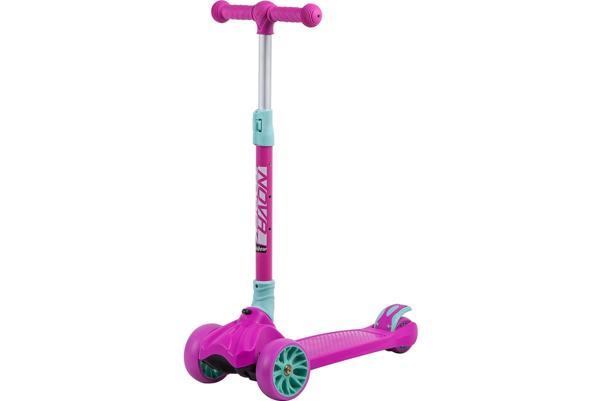 Подростковый самокат-кикборд NOVATRACK RainBow 135H.RAINBOW.PN9 ...
