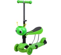 Детский самокат-кикборд NOVATRACK Disco-kids 120S.DISCOKIDS.GN7