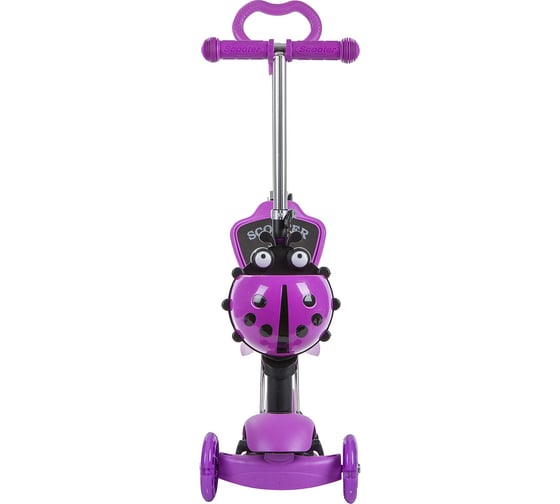 Самокат-кикборд NOVATRACK, фиолетовый 120SB.DISCOKIDS.VL9