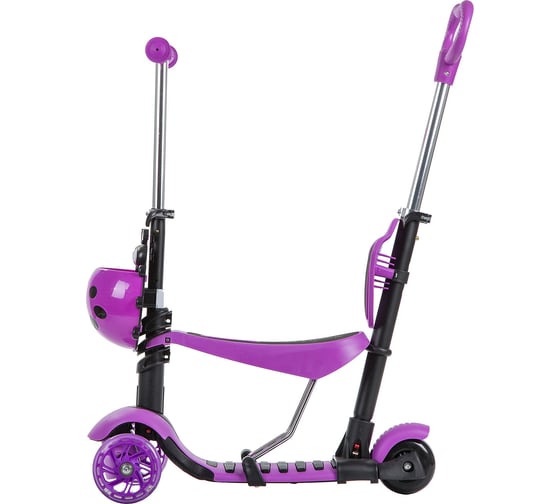 Самокат-кикборд NOVATRACK, фиолетовый 120SB.DISCOKIDS.VL9