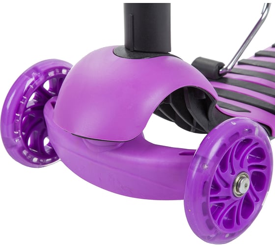 Самокат-кикборд NOVATRACK, фиолетовый 120SB.DISCOKIDS.VL9