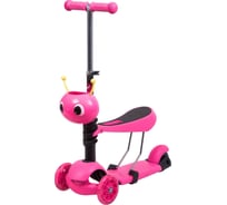 Детский самокат-кикборд NOVATRACK Disco-kids 120S.DISCOKIDS.PN7