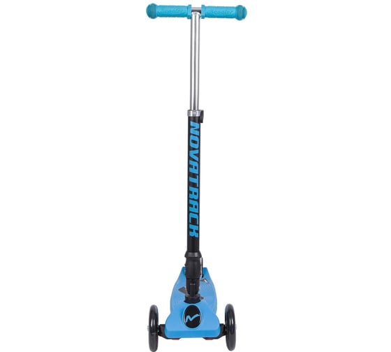 Подростковый складной самокат-кикборд NOVATRACK RainBow 120F.RAINBOW.BL8