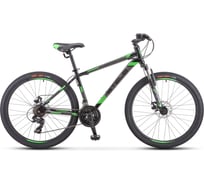 Велосипед STELS Navigator-500 MD 26" F010, размер рамы 16", чёрный/зелёный LU080634