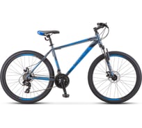 Велосипед STELS Navigator-500 MD 26" F010, размер рамы 18", серый/синий LU080641