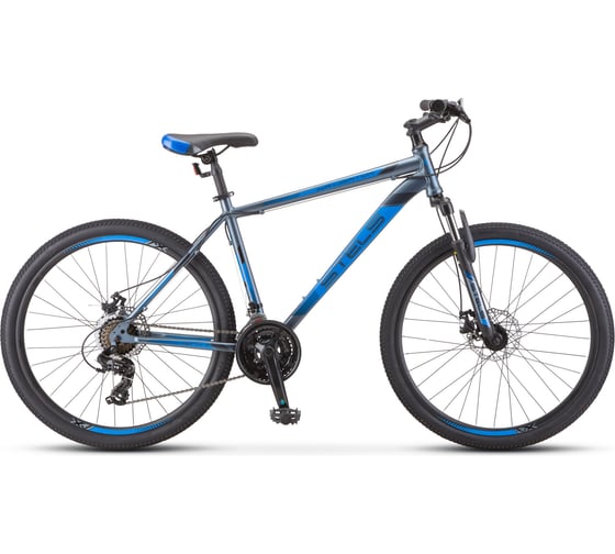 Велосипед STELS Navigator-500 MD 26" F010, размер рамы 16", серый/синий LU084314