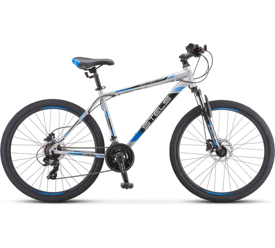 Велосипед STELS Navigator-500 D 26" F010, размер рамы 18", серый/синий LU084373