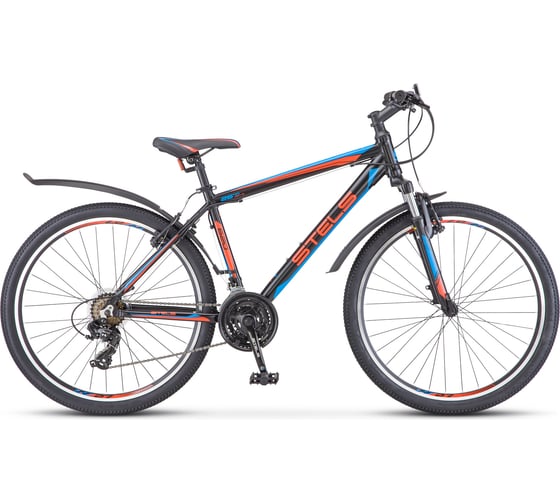 Велосипед STELS Navigator-620 V 26" V010, размер рамы 17", чёрный/красный/синий LU074397