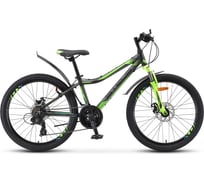 Велосипед STELS Navigator-450 MD 24" V020, размер рамы 13", чёрный/зелёный LU079443