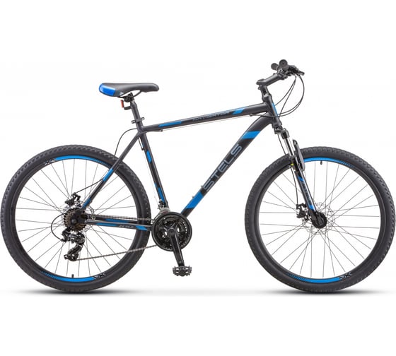 Велосипед STELS Navigator-700 MD 27.5" V020, размер рамы 21", серый/синий LU082731