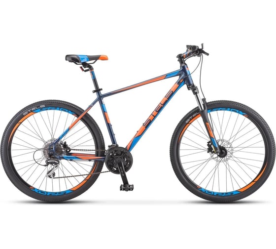 Велосипед STELS Navigator-750 D 27.5" V010, размер рамы 21", синий/оранжевый LU080663 1