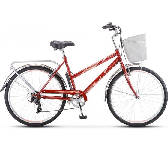 Велосипед STELS Navigator-250 Lady 26" Z010, размер рамы 19", тёмно-красный LU074635